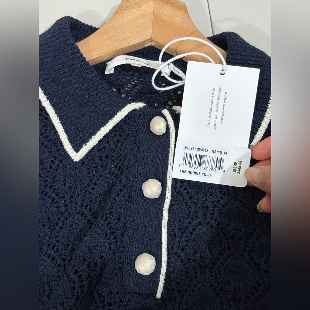 Frame Denim Navy Knit Top - Picture 9 of 10